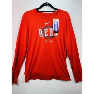Nike Cincinnati Reds Dri-FIT Long Sleeve Shirt Womens XL MLB NWT Authentic  Coll